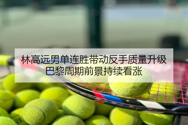 林高远男单连胜带动反手质量升级 巴黎周期前景持续看涨